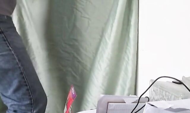 Twink Sucks Big Cock Through Glory Hole