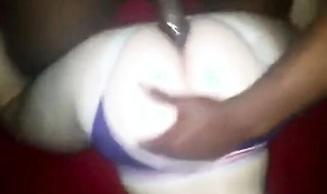 Amateur Interracial: Big Black Cock Stretches White Hole
