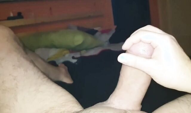 Twink Plays with Daddy's Thick Cock