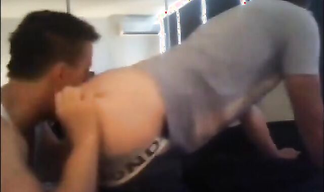 Married Muscle Daddy Breeds Young Twink Bareback