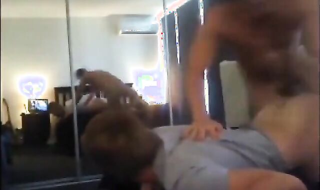 Married Muscle Daddy Breeds Young Twink Bareback