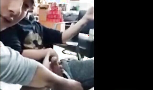 Vietnamese Twinks' Webcam Handjob