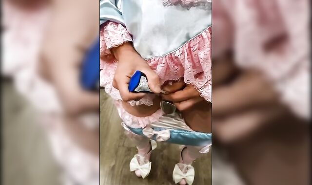 Asian Sissy's Small Cock Caged 2