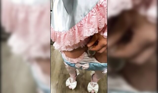 Asian Sissy's Small Cock Caged 2