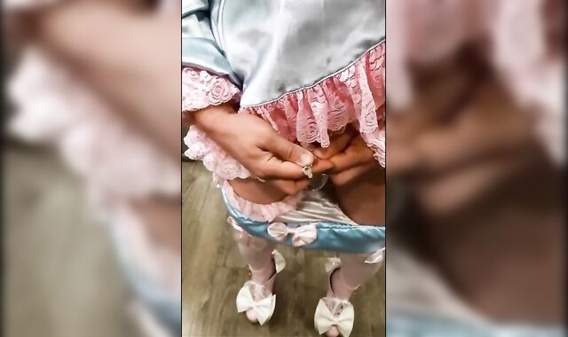 Asian Sissy's Small Cock Caged 2