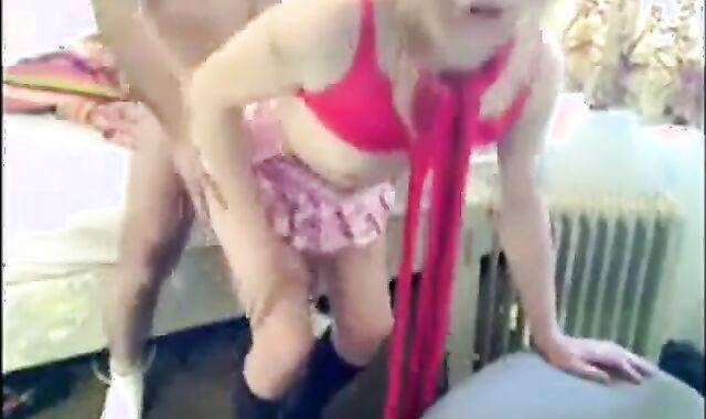 Daddy Barebacks Little Crossdresser Sissy