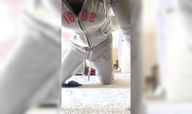 Chastity Frustration: Crossdressing Twink's BDSM Play