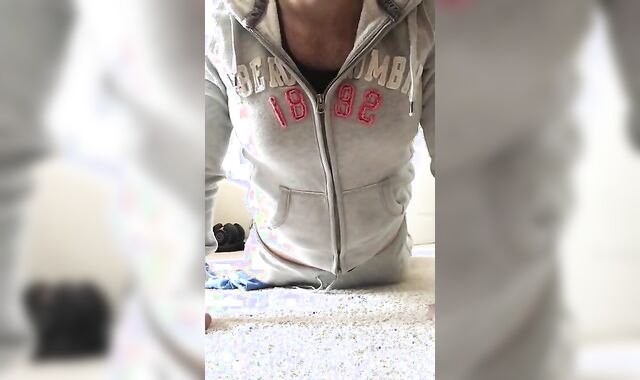 Chastity Frustration: Crossdressing Twink's BDSM Play