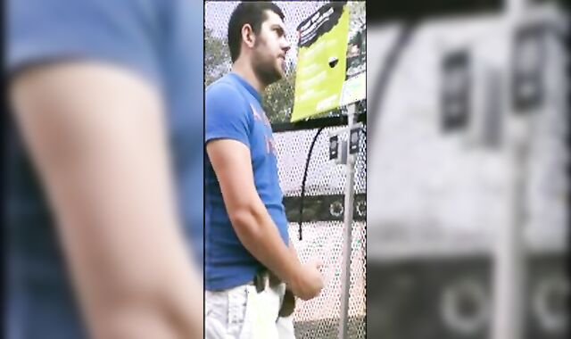 Home Depot Bear Jacks Off in the Garden Center