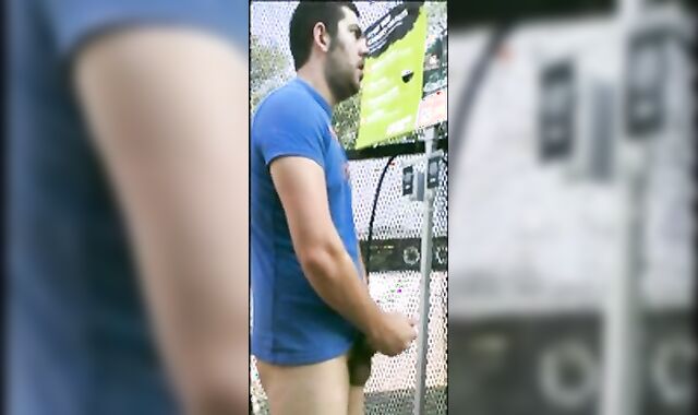 Home Depot Bear Jacks Off in the Garden Center