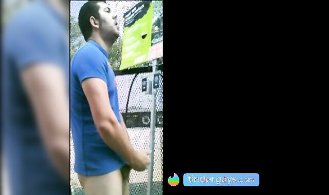 Home Depot Bear Jacks Off in the Garden Center