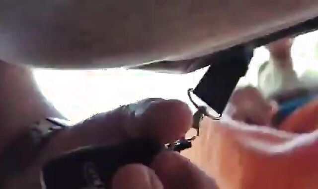 Bearded Daddy Sucks Outdoors