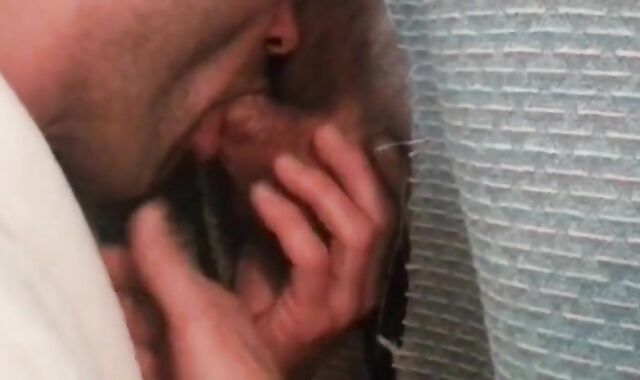 Amateur Glory Hole Blowjob with Big Cock