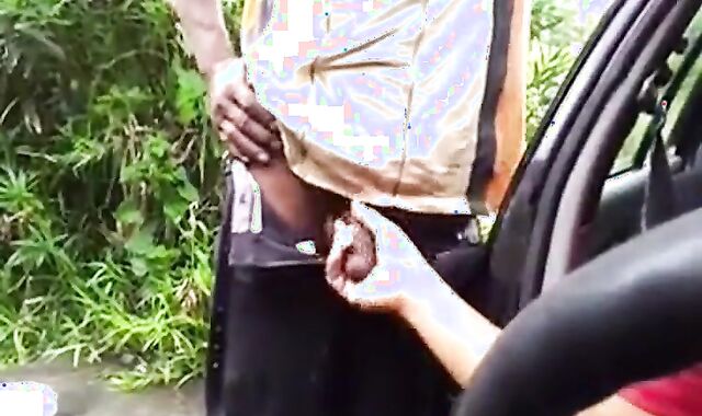 Big-Cock Daddy Cruising Outside 2