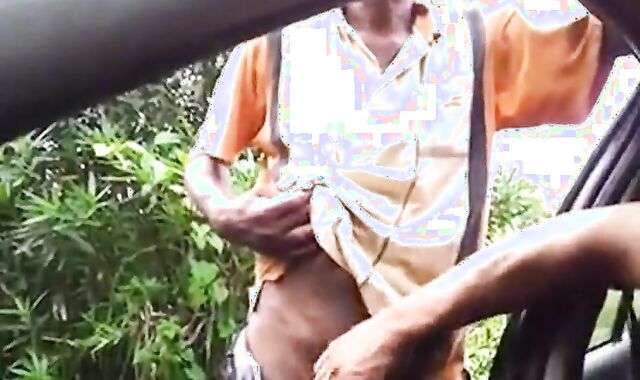 Big-Cock Daddy Cruising Outside 2