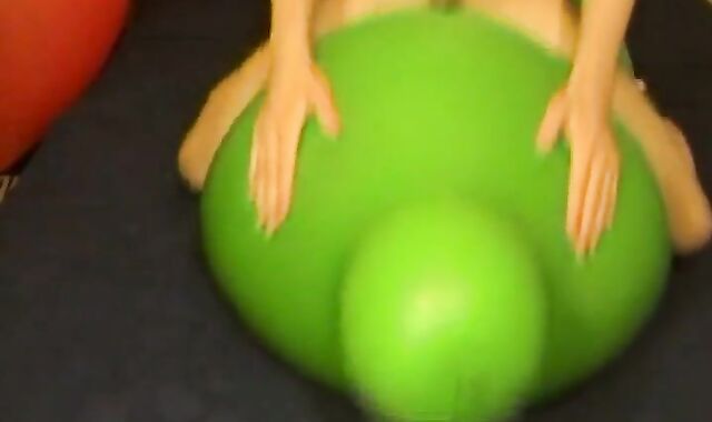 Humping and Riding Big Green Balloon until I Cum