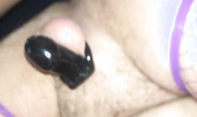 Sissy in Chastity Device Takes Bareback Fuck