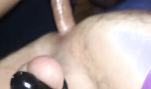 Sissy in Chastity Device Takes Bareback Fuck