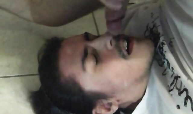 Self-sucking hunk masturbates and tastes his own cum 2