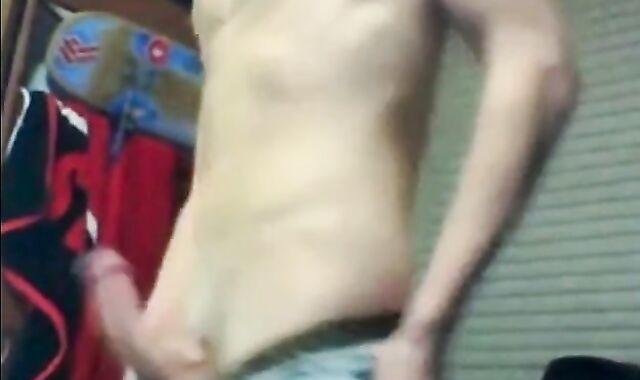 Twink Jacks Off In His Dorm Room