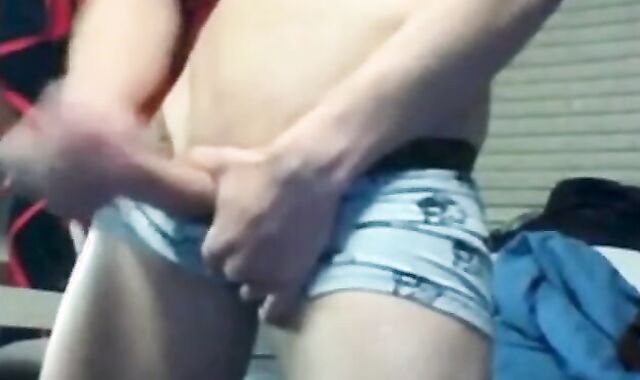 Twink Jacks Off In His Dorm Room