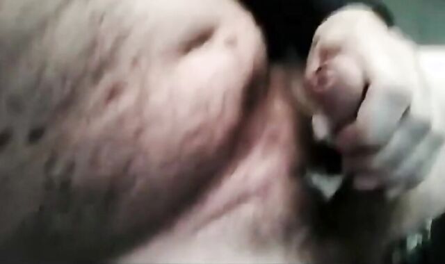 Mature Italian Stud Strokes His Thick Uncut Cock