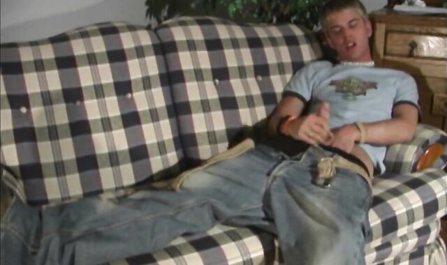 Big-Cock Twink Jerks Off on Webcam