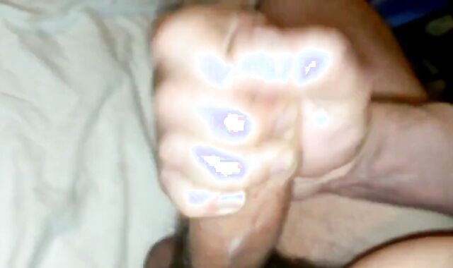 Uncut Cock Shoots Cum - Big Load Handjob