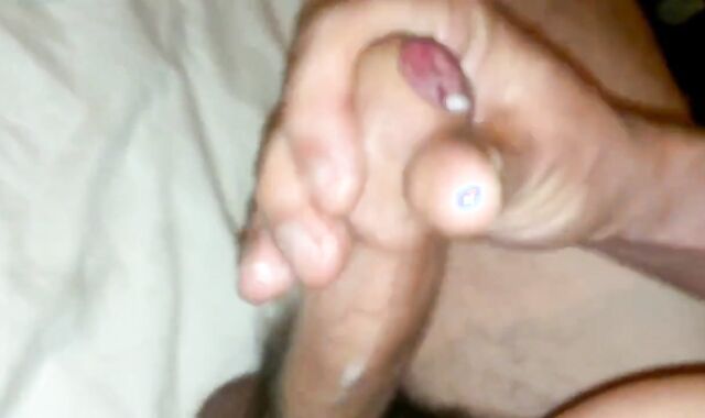 Uncut Cock Shoots Cum - Big Load Handjob