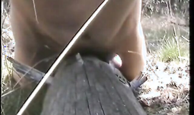 Outdoor Handjob Fun: Tree Trunk Humping Adventure 2