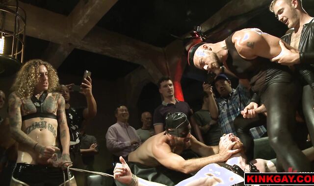 Cass Bolton flogged and DOUBLE ANAL fucked in public!