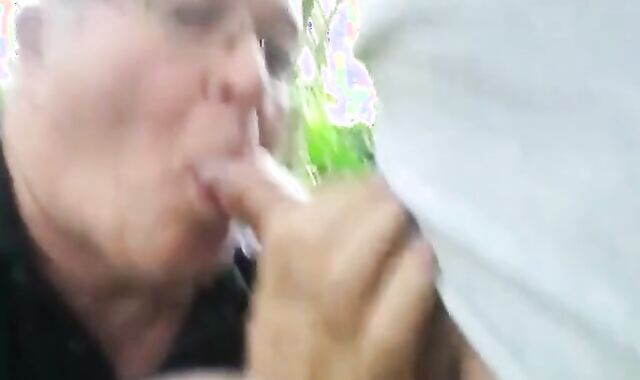 Bears' Outdoor Blowjob Party