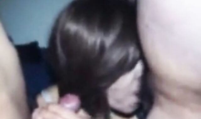 Mature Asian Crossdresser Sucks Two Cocks