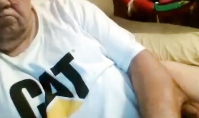 Daddy Strokes on Webcam