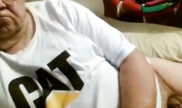 Daddy Strokes on Webcam