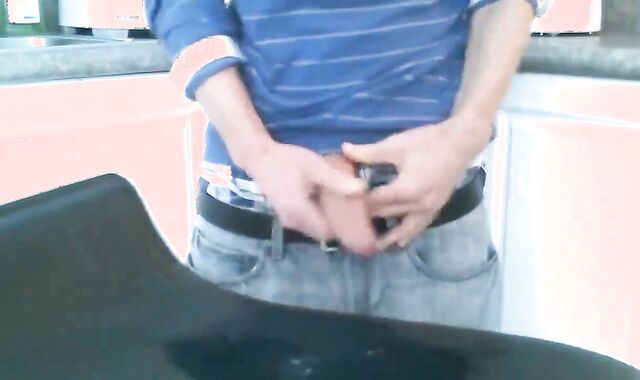 My monstrous Milky ten-Pounder fap off In The Kitchen Part I