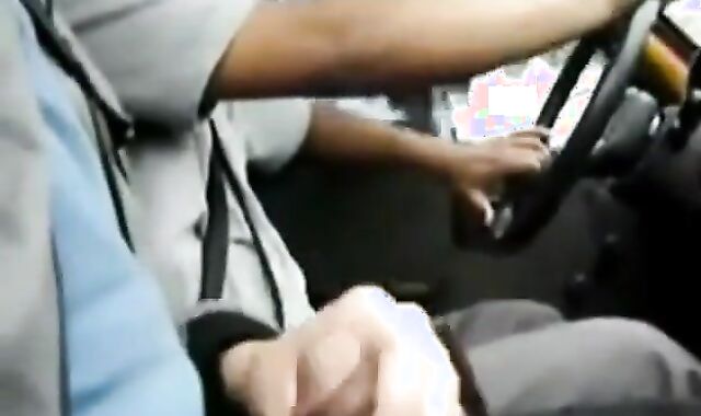 Big Dick Flash for Taxi Driver - Gay Latino Handjob