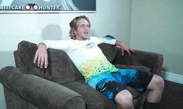 Blonde Str8boy Deep-throated Off