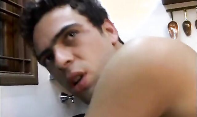 Milky Coed Boytoy Cornholed By dark-hued Muscle On A Counters