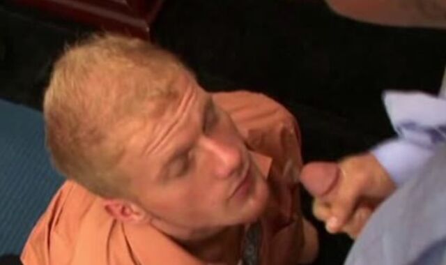 towheaded homosexual receives ass Humped At Work