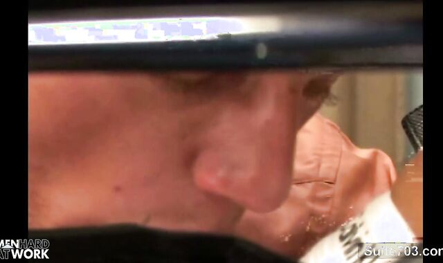 towheaded homosexual receives ass Humped At Work