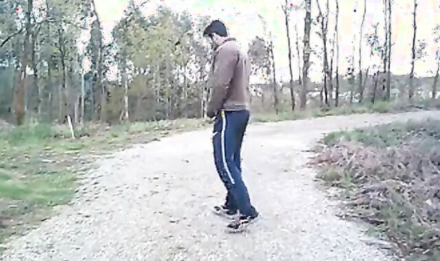 Portuguese Bear Strips and Shows His Big Cock