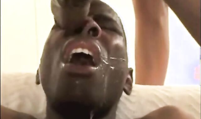 darksome youngster Sunk With Milky goo