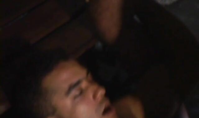 2 men dual crew a worthy brazilian dude at night