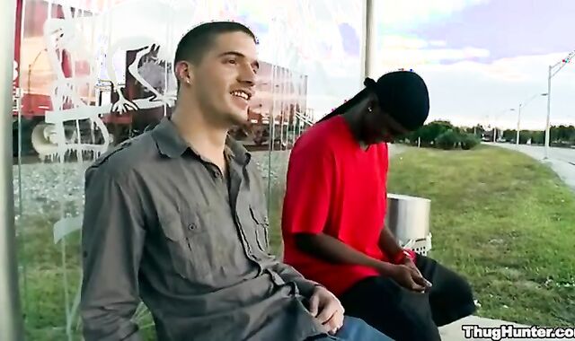 Milky twink ravaging A dark Thug