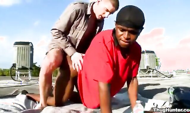 Milky twink ravaging A dark Thug