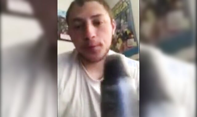 Skinny Amateur Hunk Sucks Cock