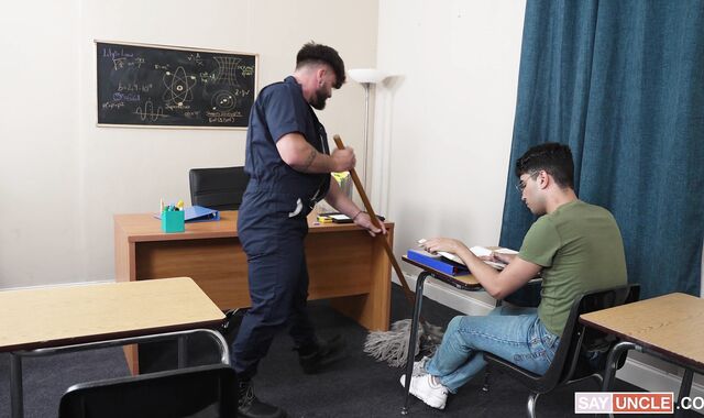 Hellion Him:voyeur Probing in the Principal's Absence