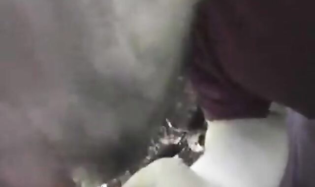 Bear Cub Blows a Load in His Mouth and Swallows