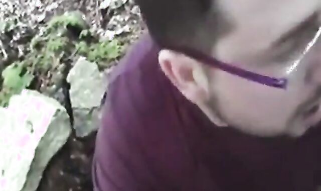 Bear Cub Blows a Load in His Mouth and Swallows